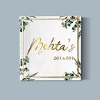 Personalised Acrylic Classy Square Nameplate - Harshita Craft