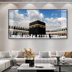Holy Kaaba Mecca Acrylic Wall Art Panoramic Canvas For Living Room Decor