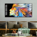 Unique Colorful Profile Face Acrylic Wall Art   For Modern Living Space