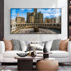 Peaceful Mecca Kaaba View Acrylic Wall Art   With City Skyline And Holy Mosque