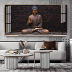 Minimal Buddha Zen Acrylic Wall Art   With Peaceful Spiritual Interior Design