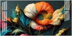 Stylish Floral Acrylic Wall Art Canvas With Colorful Design And Modern Art Style