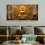Radiant Buddha Premium Acrylic Horizontal Wall Art