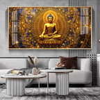 Radiant Buddha Premium Acrylic Horizontal Wall Art