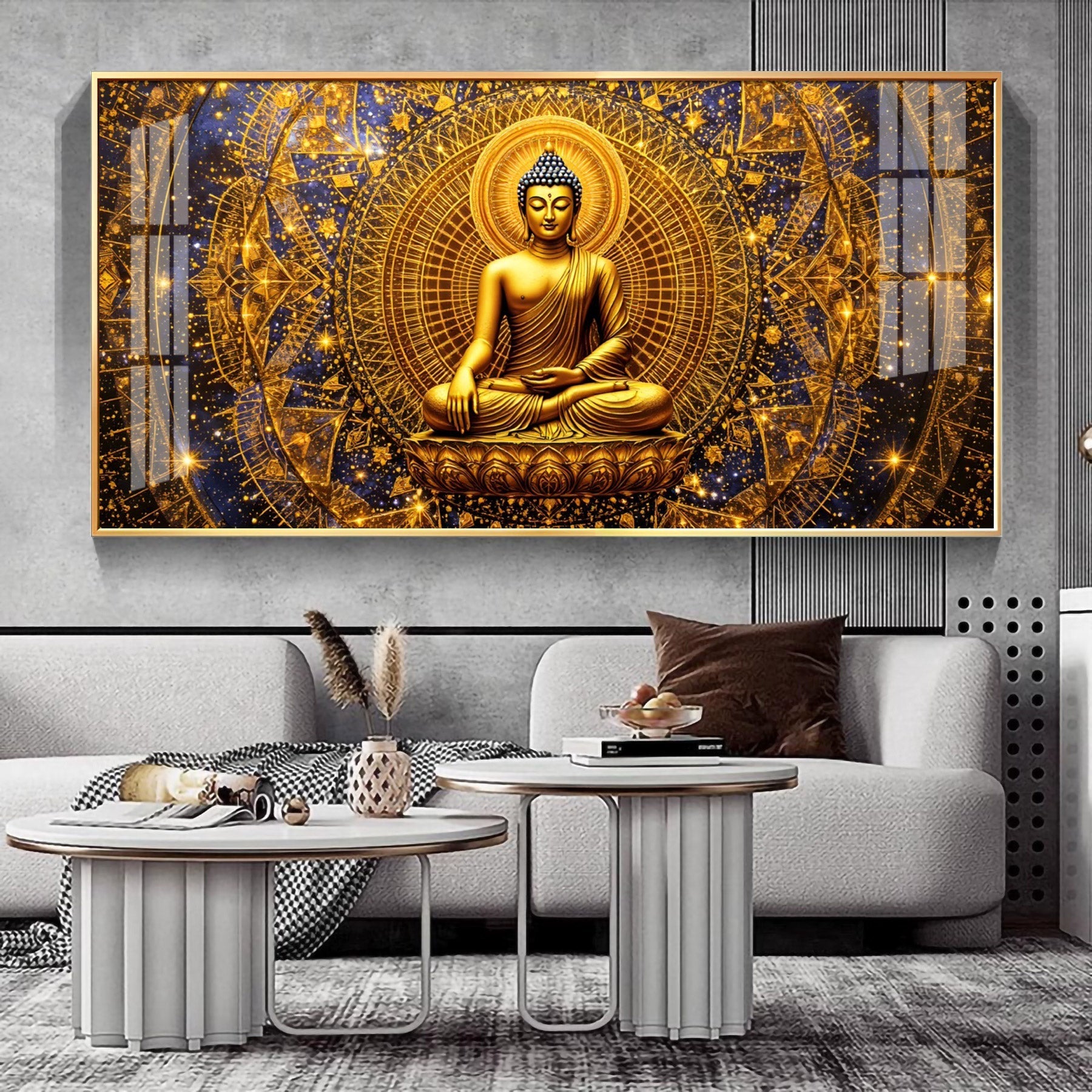 Radiant Buddha Premium Acrylic Horizontal Wall Art