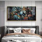 Mystical Love Of Radha Krishna Premium Acrylic Horizontal Wall Art