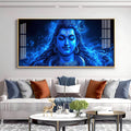 Lord Shiv Shakti Aura Premium Acrylic Horizontal Wall Art