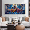 Krishna and His Beloved Premium Acrylic Horizontal Wall Art