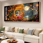 Krishna Radha Serenity Premium Acrylic Horizontal Wall Art