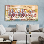 Vastu Inspired Running Horses Acrylic Wall Painting with Positive Energy Theme