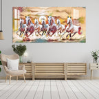 Vastu Inspired Running Horses Acrylic Wall Painting with Positive Energy Theme