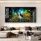 Royal Peacock Pair Nature Elegance Premium Acrylic wall painting