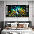Royal Peacock Pair Nature Elegance Premium Acrylic wall painting