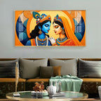 Divine Radha Krishna Love Art Premium Acrylic wall painting