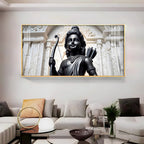 Classic Shree Ram Black & Gold Theme Acrylic wall painting