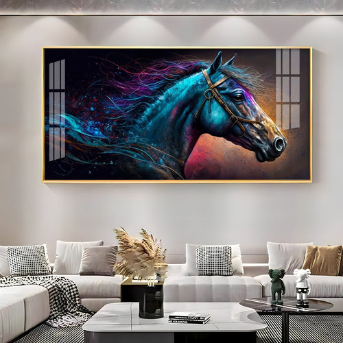 Colorful Horse Head Modern Wall Decor acrylic wall painting