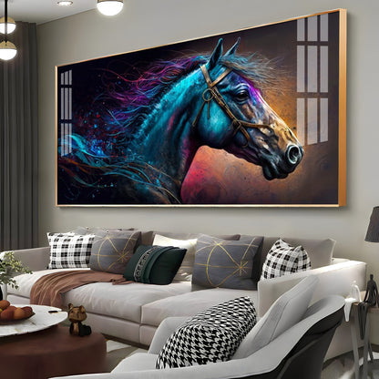 Colorful Horse Head Modern Wall Decor acrylic wall painting
