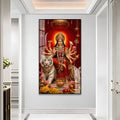 Spiritual Goddess Durga Acrylic Wall Decor for Home Temple