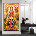Durga Lakshmi Saraswati Kali Acrylic Painting for Living Room Wall Decoration