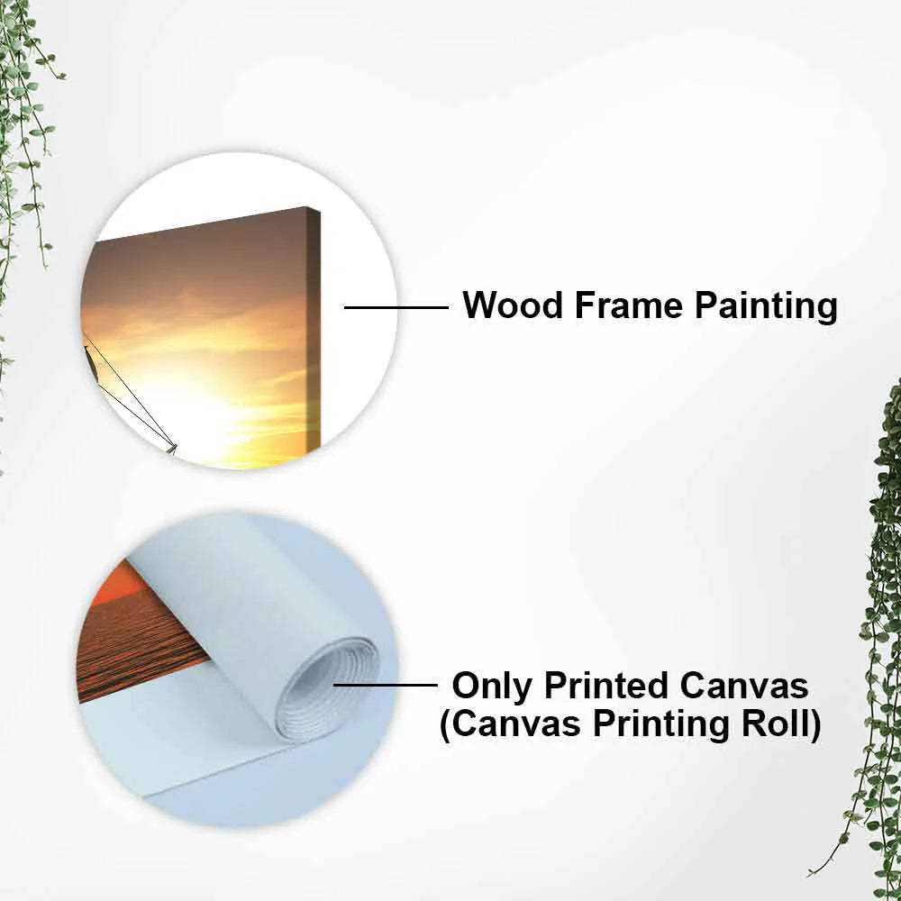 A Sailing Boat Premium Canvas Wall Painting DECORMANTRA