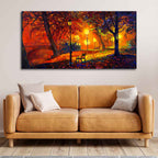 Abstract Art scenery of Park Wall Painting DECORMANTRA