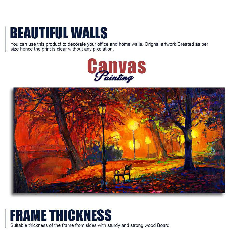 Abstract Art scenery of Park Wall Painting DECORMANTRA