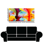 Abstract Bird Flying Premium Canvas Wall Painting DECORMANTRA