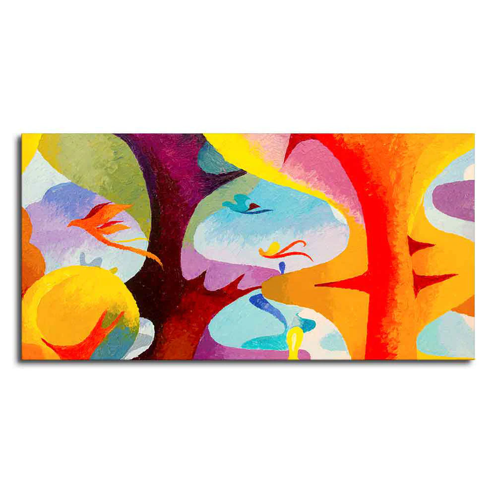 Abstract Bird Flying Premium Canvas Wall Painting DECORMANTRA