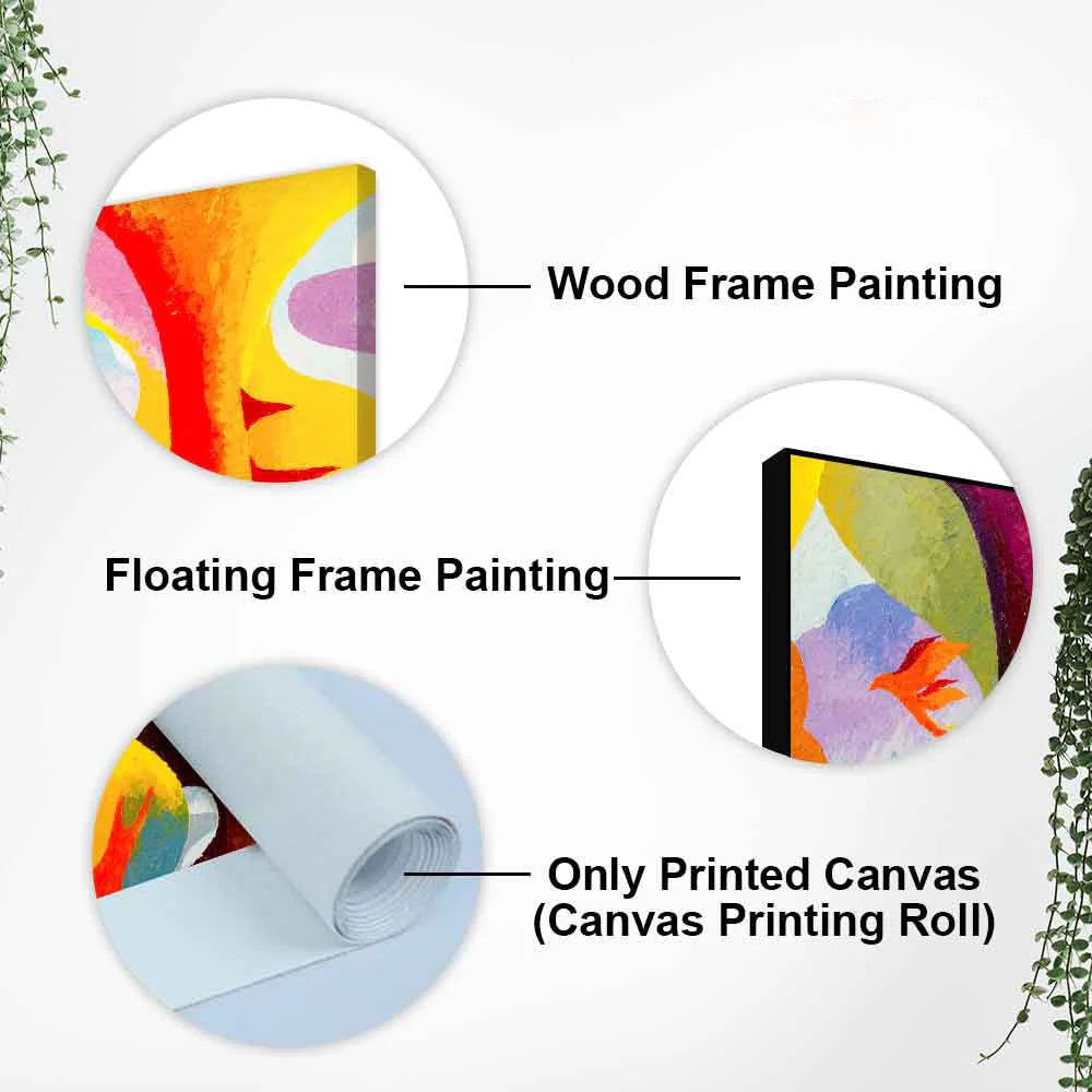 Abstract Bird Flying Premium Canvas Wall Painting DECORMANTRA