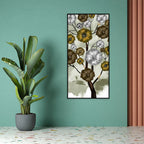 Abstract Flowers Designer Art Canvas Wall Painting DECORMANTRA
