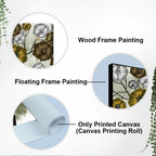 Abstract Flowers Designer Art Canvas Wall Painting DECORMANTRA