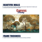 Abstract Forest Tree Artistic Art Canvas Wall Painting DECORMANTRA