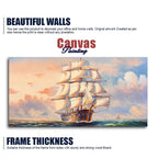 Amazing Sailing Ship Wall Painting DECORMANTRA