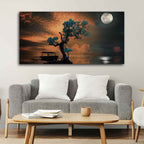 Amazing Tree Under the Moonlight Premium Painting DECORMANTRA