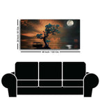 Amazing Tree Under the Moonlight Premium Painting DECORMANTRA