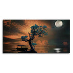 Amazing Tree Under the Moonlight Premium Painting DECORMANTRA