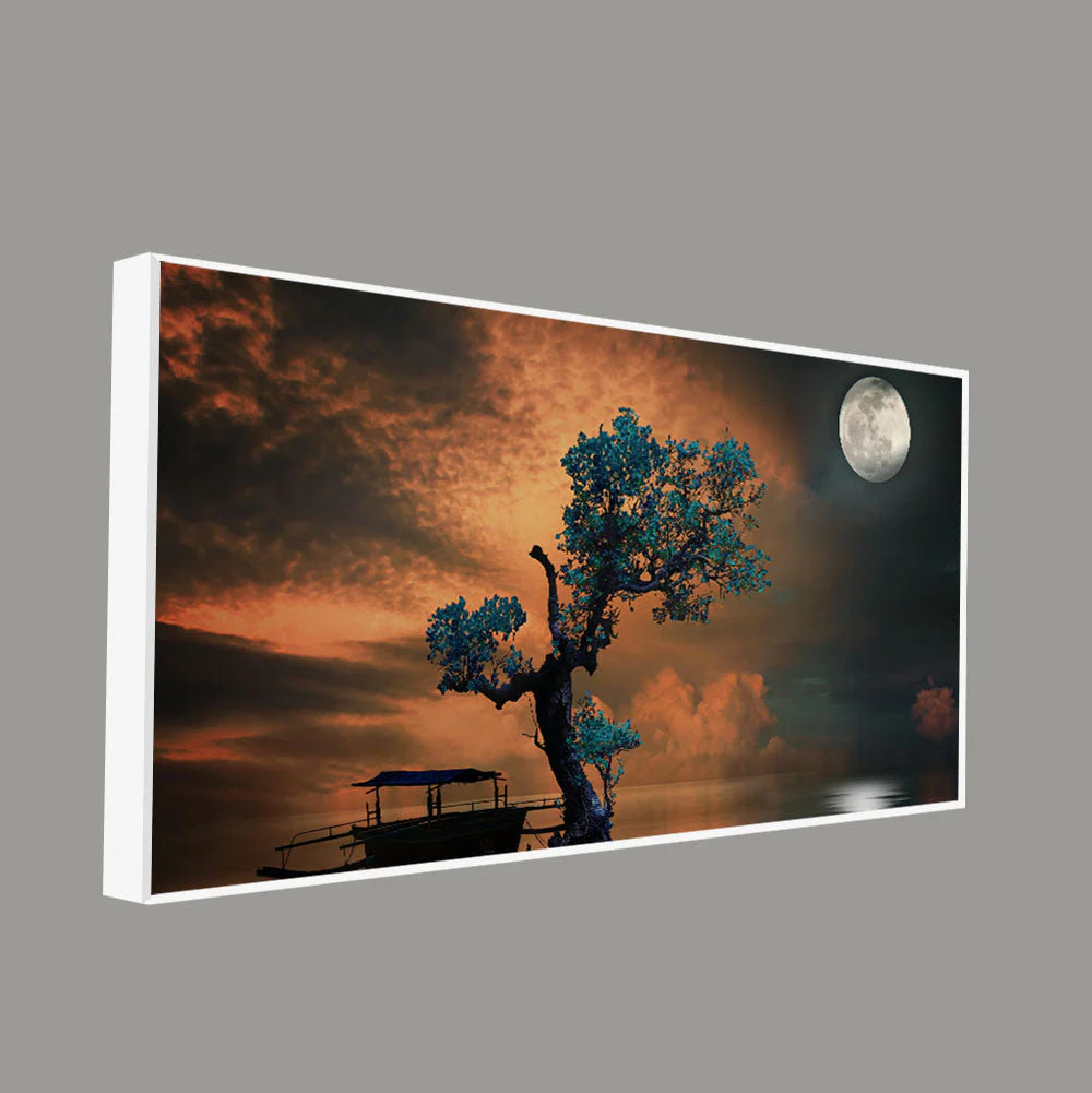 Amazing Tree Under the Moonlight Premium Painting DECORMANTRA