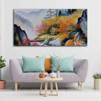 Amazing View Premium Canvas Abstract Wall Painting DECORMANTRA