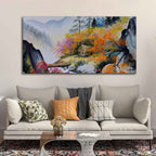 Amazing View Premium Canvas Abstract Wall Painting DECORMANTRA