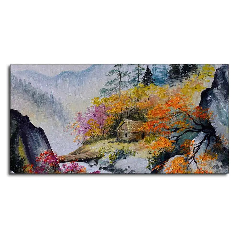 Amazing View Premium Canvas Abstract Wall Painting DECORMANTRA