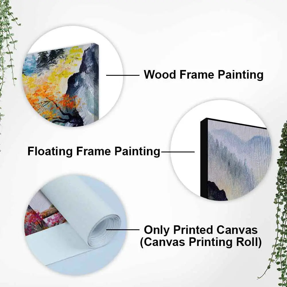Amazing View Premium Canvas Abstract Wall Painting DECORMANTRA