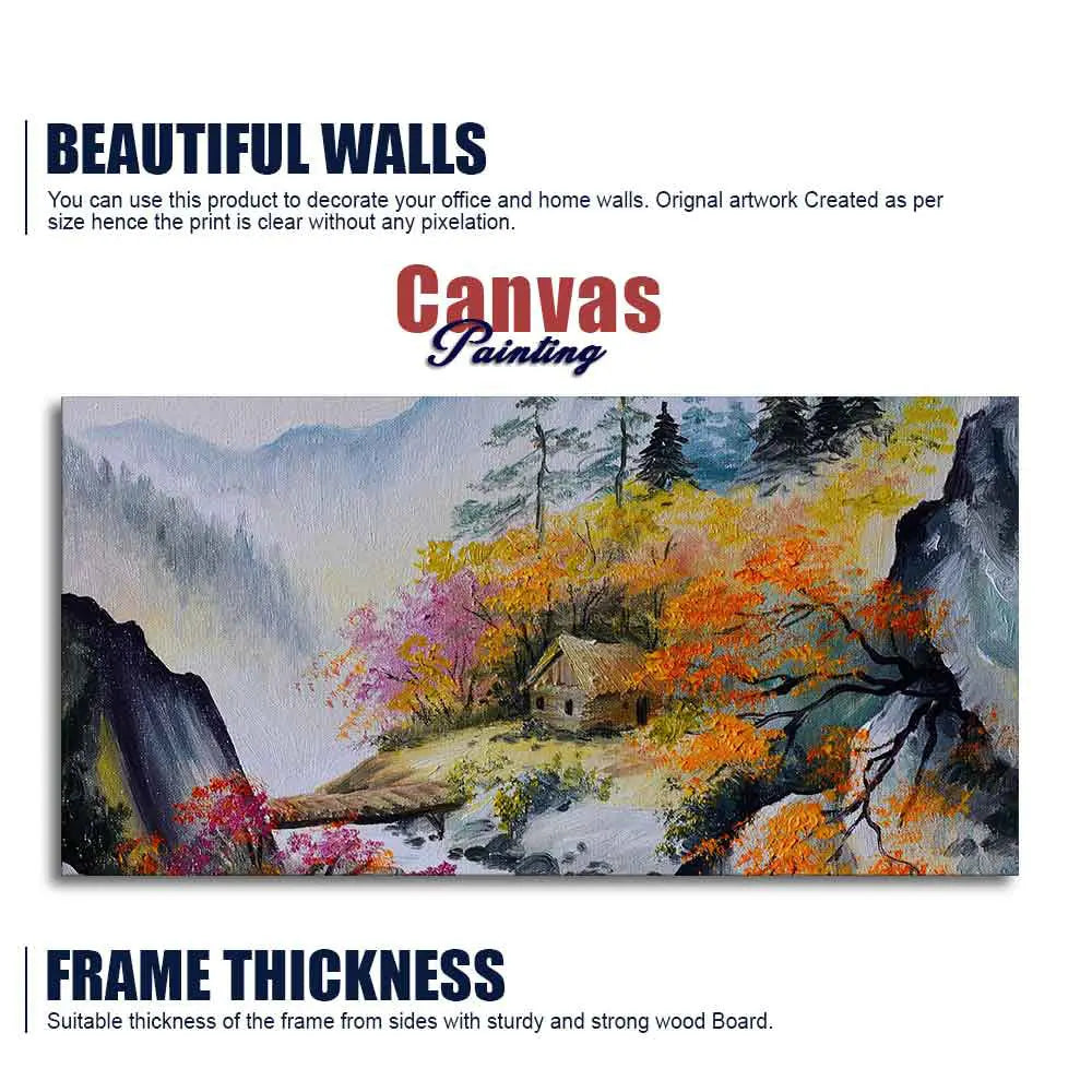 Amazing View Premium Canvas Abstract Wall Painting DECORMANTRA