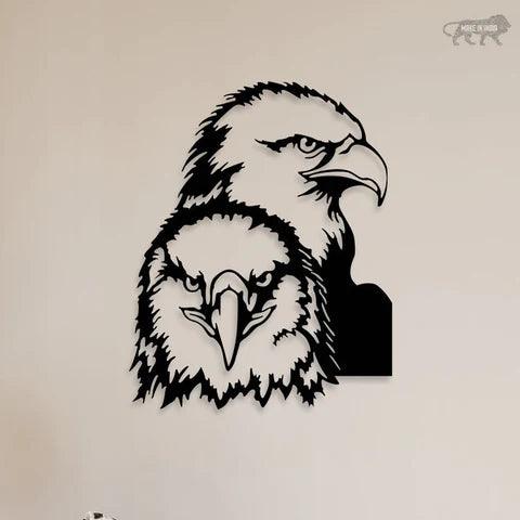 American Two Eagle Metal Wall Art - Decor Mantra 