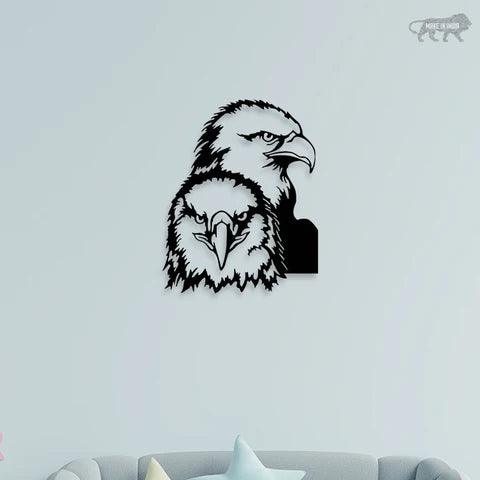 American Two Eagle Metal Wall Art - Decor Mantra 