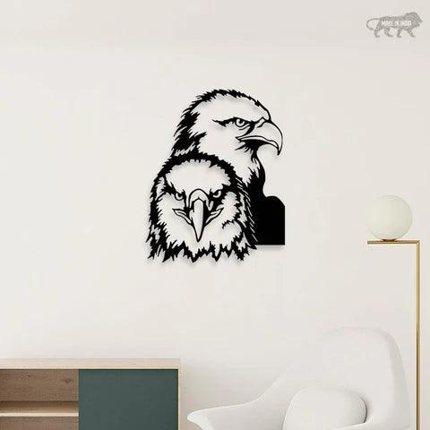 American Two Eagle Metal Wall Art - Decor Mantra 