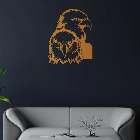American Two Eagle Metal Wall Art - Decor Mantra 