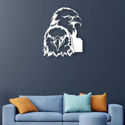 American Two Eagle Metal Wall Art - Decor Mantra 