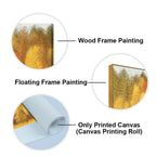 Autumn Foliage with Moose and Fox Premium Canvas Wall Painting DECORMANTRA