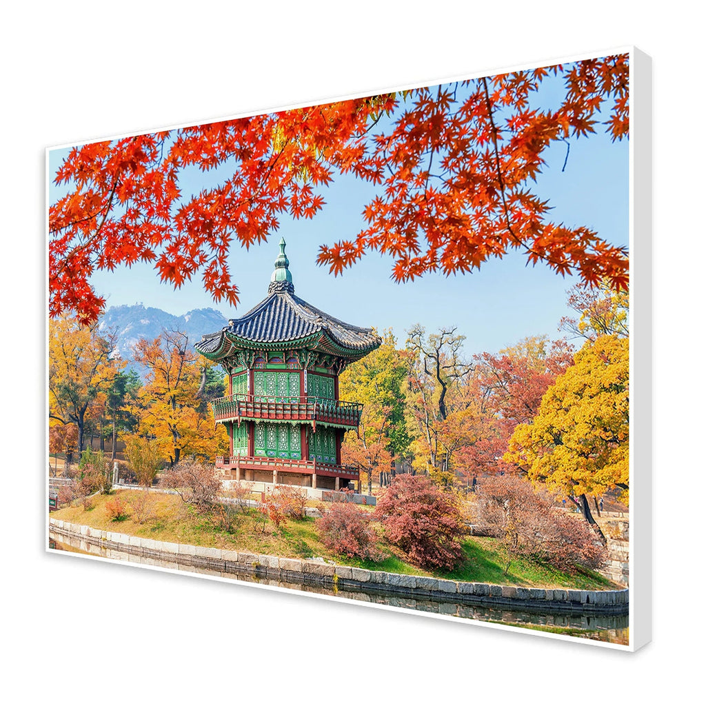 Autumn Season Floating Canvas Wall Painting DECORMANTRA