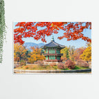Autumn Season Floating Canvas Wall Painting DECORMANTRA